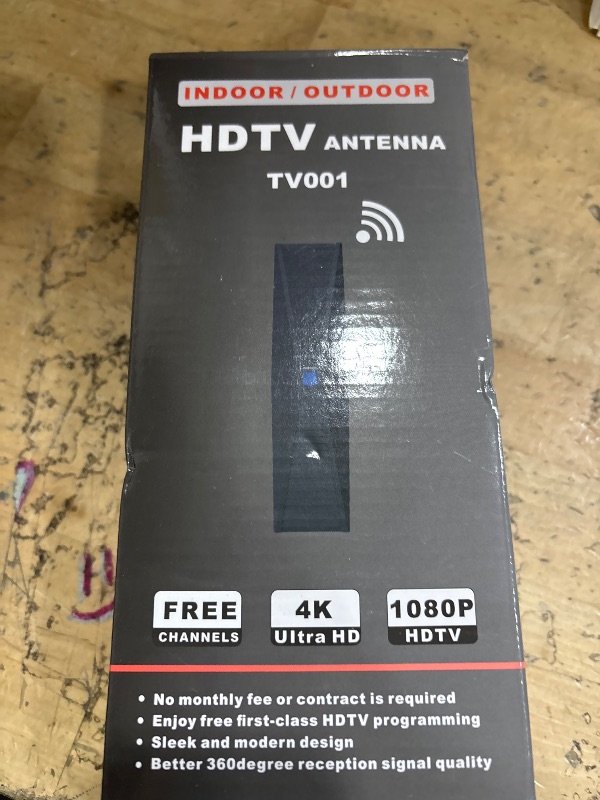 Photo 1 of 2025 Antenna for Smart TV for Local Channels,TV Antenna Indoor for Long Range Reception, Digital Antenna for Easy Installation and All Smart/Old TVs, Supports 4K 1080P HD VHF UHF