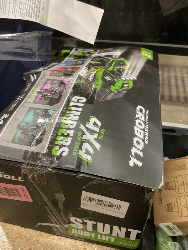 Photo 1 of ***(MISSING PARTS/ SEE NOTES)***CROBOLL 1:12 Large Remote Control car for Boys Kids with Lifting Function,4WD RC Cars Electric Monster Truck Toy Gifts 4X4 Off-Road RC Rock Crawler 2.4GHz RC Truck with 2 Batteries(Blue)
