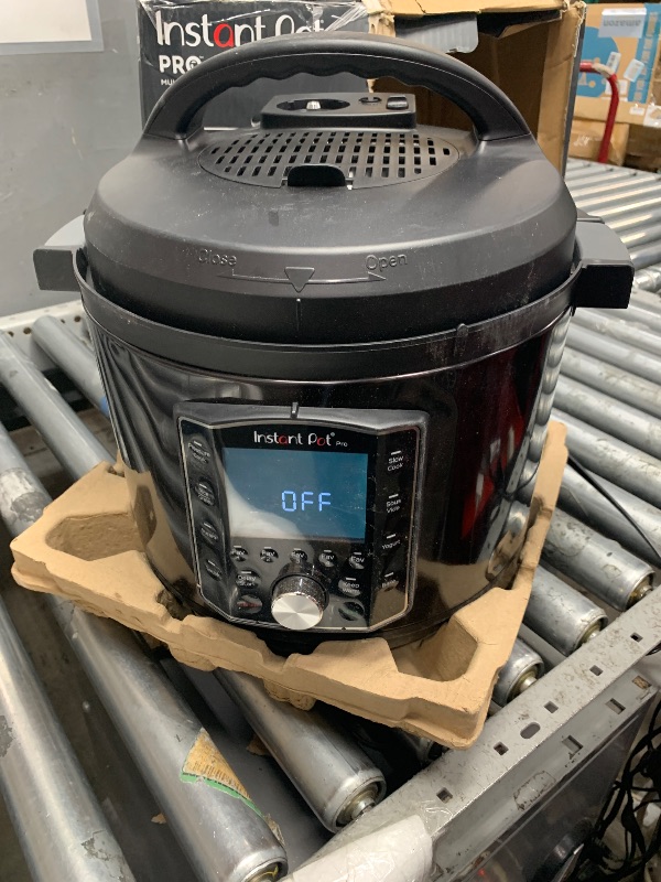 Photo 1 of *** PARTS ONLY *** Instant Pot Pro (8 QT) 10-in-1 Pressure Cooker, Slow Cooker, Rice/Grain Cooker, Steamer, Sauté, Sous Vide, Yogurt Maker, Sterilizer, and Warmer, Includes App With Over 800 Recipes, Black
