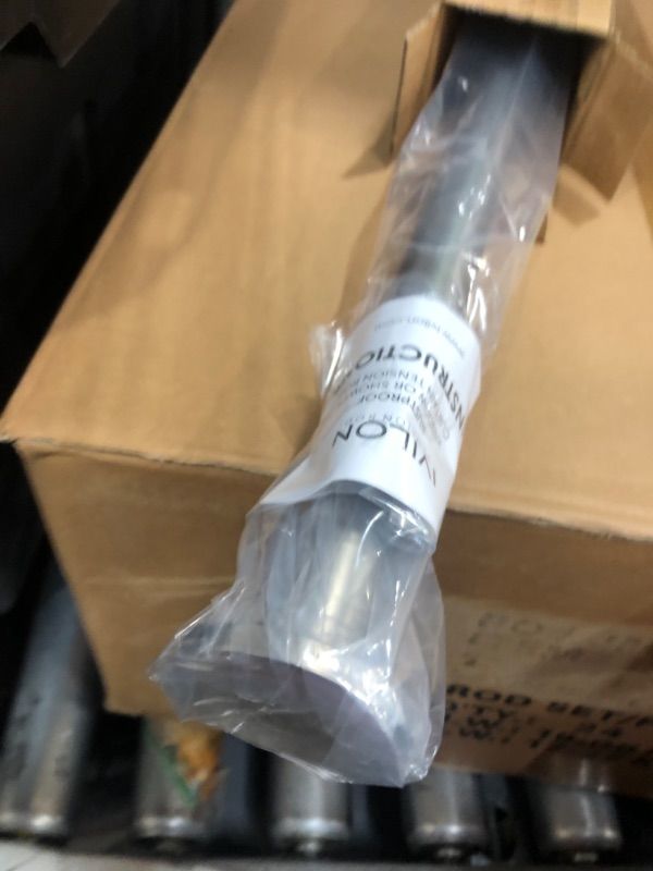Photo 1 of Ivilon Tension Curtain Rod - Spring Tension Rod for Windows or Shower, 24 to 36 Inch. Satin Nickel