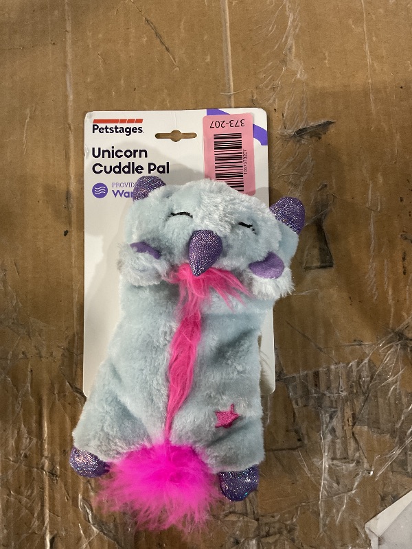 Photo 1 of Catstages Cuddle Pal Unicorn Soothing Plush Purple Cat Toy, Medium