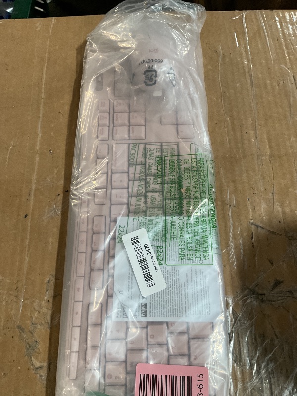 Photo 1 of Logitech MK270 Wireless Keyboard and Mouse Combo for Windows, 2.4 GHz, 8 Multimedia Keys, PC, Laptop, Wireless Keyboard Compact Mouse Combo - Rose