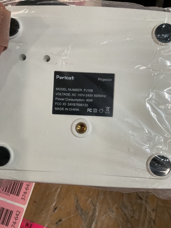 Photo 1 of (PARTS) (NOT FUNCTIONAL) -> (damaged lense) Pericat 5G WiFi Projector Bluetooth,10000L Native 1080P Outdoor Portable Video Projector 4K Supported,Home Theater Movie Projector 300'' 