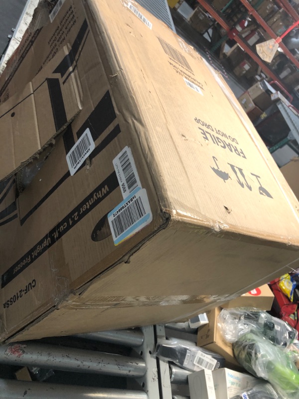 Photo 1 of Whynter 2.1 cu. Ft. Upright Freezer Mini Freezer with lock Reversible Door in Stainless Steel Energy Star CUF-210SS