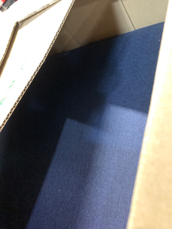 Photo 1 of 1 ct. Classic Accessories Montlake Water-Resistant 19 x 20 x 4 Inch Patio Lounge Back Cushion, Heather Indigo Blue, Outdoor Loveseat Cushions
