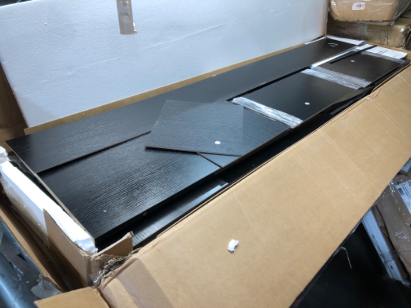 Photo 1 of ***INCOMPLETE - MISSING HARDWARE, DRAWER SLIDES, AND POWER OUTLET - DAMAGED - SEE PICTURES***
YITAHOME TV Stand for 75/80 Inch TV, Entertainment Center, TV Cabinet with Drawers and Power Outlet, Black TV Console for Living Room Furniture (70 Inch Lenght 3