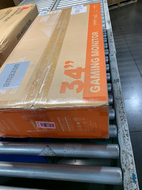 Photo 1 of ***FACTORY SEALED*** SANSUI 34-Inch Curved Gaming Monitor UWQHD 3440 x 1440 165Hz Curved 1500R - PIP/PBP, 1ms(MPRT), HDR, 300nits, sRGB 125%, DCI-P3 95%,FreeSync,HDMI x2,DP1.4 x2 (ES-G34C5 DP Cable Included)