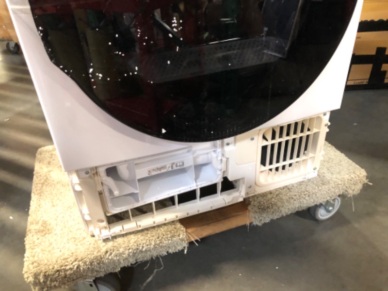 Photo 1 of ***MAJOR DAMAGE - PLASTIC PANEL BROKEN OFF - MISSING ACCESSORIES - UNABLE TO TEST - SEE PICTURES***
Kenmore 4.0 cu. ft. Ventless Compact Front Load Electric Dryer-with Guard to Reduce Wrinkles & Static-Sanitize and Smart Sensor Drying-LED-Energy Star Cert