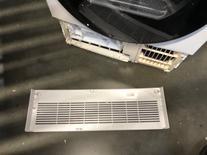 Photo 1 of ***MAJOR DAMAGE - PLASTIC PANEL BROKEN OFF - MISSING ACCESSORIES - UNABLE TO TEST - SEE PICTURES***
Kenmore 4.0 cu. ft. Ventless Compact Front Load Electric Dryer-with Guard to Reduce Wrinkles & Static-Sanitize and Smart Sensor Drying-LED-Energy Star Cert