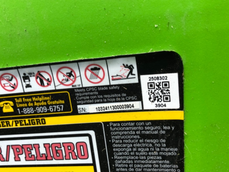 Photo 1 of ***HEAVILY USED - MISSING CHARGER AND BATTERIES - UNABLE TO TEST - SEE PICTURES***
Greenworks 40V 17" Cordless (Push) Lawn Mower (75+ Compatible Tools), 4.0Ah Battery and Charger Included