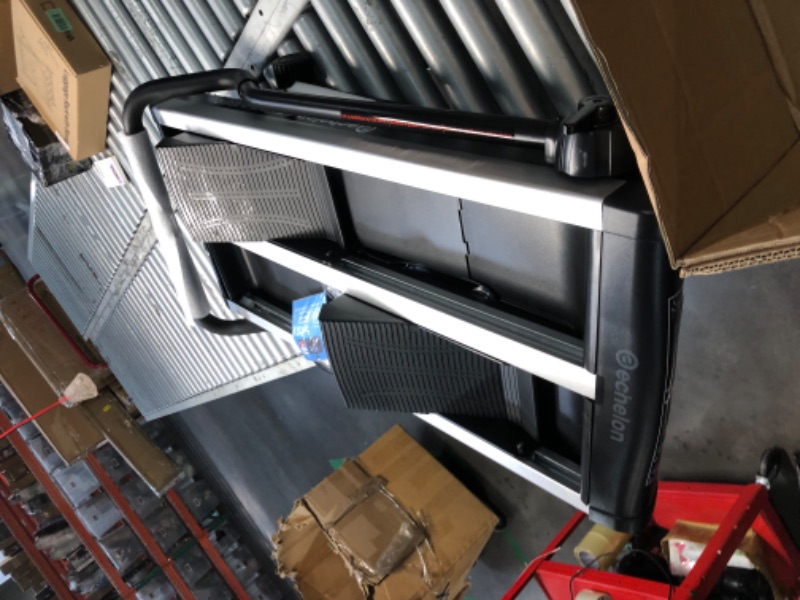 Photo 1 of ***MAJOR DAMAGE - INCOMPLETE - SEE PICTURES***
Echelon Stair Climber Sport for Low Impact Cardio at Home – Foldable Design, 3 Incline Levels, Adjustable Resistance, 3 inch Display, Bluetooth, 2 Handle Positions (Battery Powered)