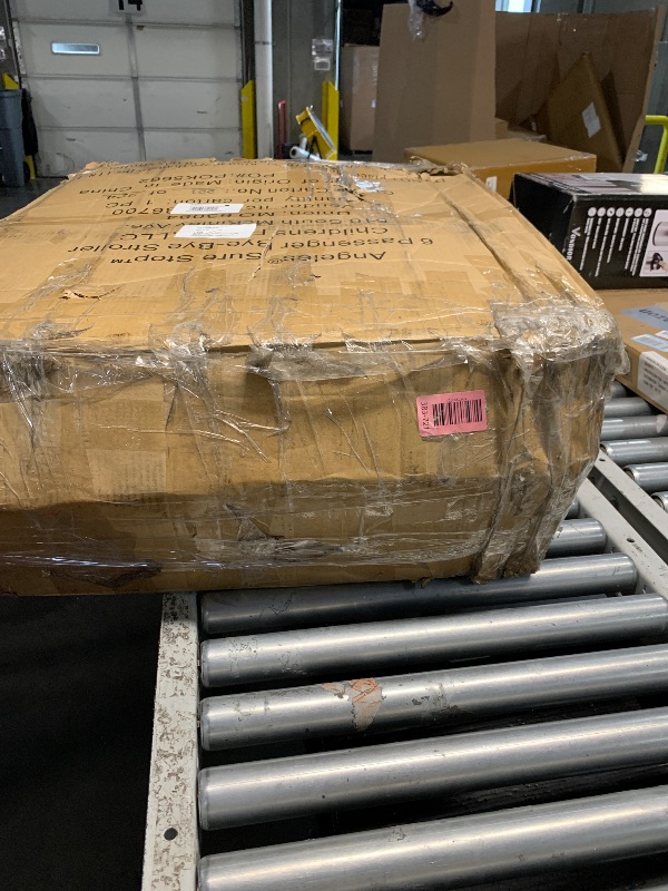 Photo 1 of ******************MISSING A WHEEL*****************
Children’s Factory 6 Passenger SureStop Folding Commercial Bye-Bye Stroller, Reclining 6 Seat Buggy, Grey-Blue