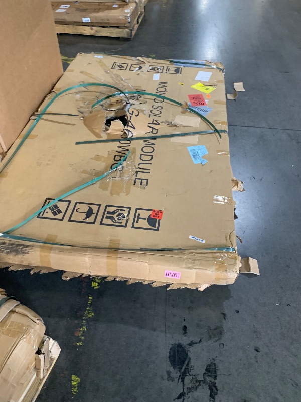 Photo 1 of *********SOLAR PANEL ON TOP IS DAMAGED***** SEE PICTURES FOR REFERENCE******SUNGOLDPOWER 16BB N-Type 2PCS 460W Bifacial PERC Solar Panels Monocrystalline,High Efficiency Solar Panel for Charging Station,Rooftop,Household,Marine,RV,On/Off Grid Solar System