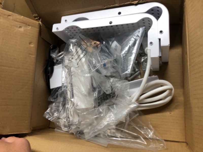 Photo 1 of ***DAMAGED - TABLETOP WOOD CRACKED - SEE PICTURES***
VASAGLE Electric Standing Desk with Drawers, 55.1 x 23.6 Inches, Sit Stand Desk with Power Outlet and LED Lights, Adjustable Height, Storage Shelf, 3 Memory Buttons, for Home Office, Straw Yellow