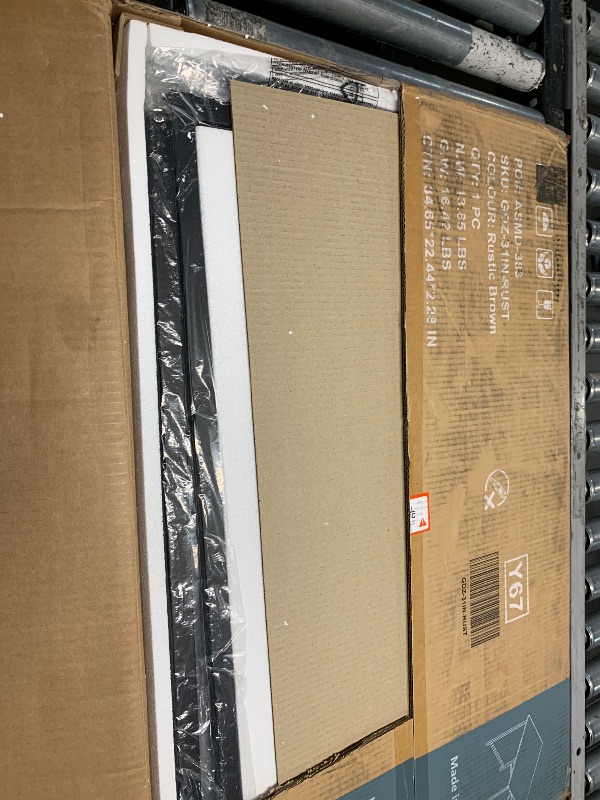 Photo 1 of DUMOS 32 Inch Office Small Computer Desk Modern Simple Style Writing Study Work Table for Home Bedroom - Wood Brown