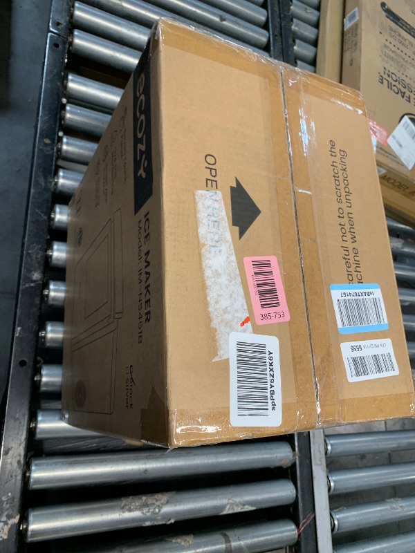 Photo 1 of (PARTS) (NOT FUNCTIONAL) (DAMAGED WITH MINERAL WATER) ecozy Nugget Ice Maker Countertop, Smart Pebble Ice Machine with APP Control, 44 lbs/24H Soft Pellet Chewable Ice with Self-Cleaning, Black