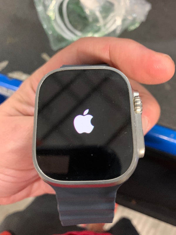 Photo 1 of ****Apple Watch is locked to previous customer***
Apple Watch Ultra [GPS + Cellular 49mm] Titanium Case with Midnight Ocean Band, One Size (Renewed Premium)