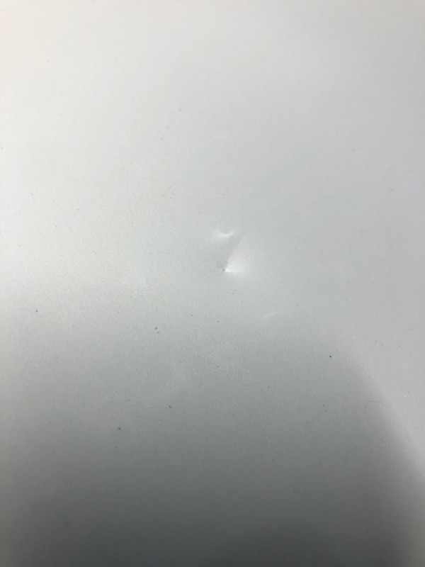 Photo 1 of ***DAMAGED - TABLETOP GOUGED - SEE PICTURES***
JALANCY Set of 2 Folding Tables with Carrying Handle Lightweight Rectangular Portable Plastic Camping Table Steel Legs for Party, Dining, Wedding, Events, Picnic Indoor, Outdoor (6FT, White)