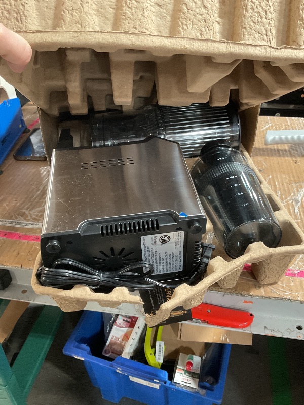 Photo 1 of (sold for parts only) WHUTO Cold Press Juicer, Juicer Machines with 4.35'' Wide Feed Chute, Stainless Steel Masticating Juicers Easy to Clean