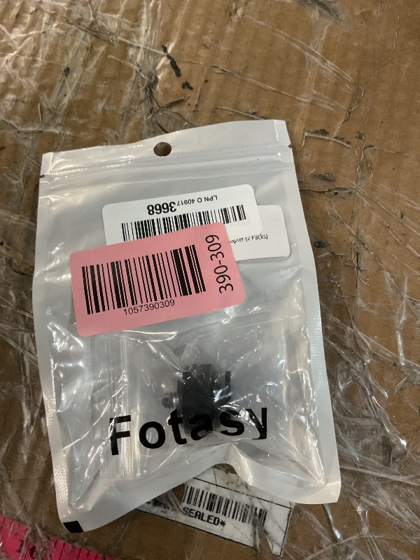 Photo 1 of (2 Packs) Fotasy Hot Shoe to 1/4 Adapter, Camera Hot Shoe Mount Adapter, Flash Shoe to 1/4"-20 Male Post Adapter with Locking Disk