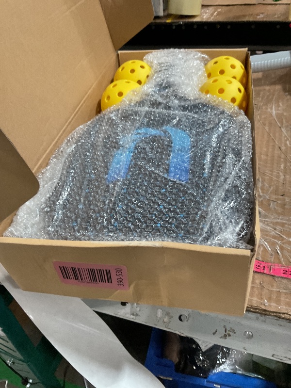 Photo 1 of [Clearance] Uteeqe Pickleball Paddles Set of 2, Graphite, Thermoformed One-Mold, Semi-Textured for Extra Grit & Spin, Lightweight, USAPA Approved, Non-Slip, 4.25-Inch Grip, 4 Outdoor Balls & Carry Bag
