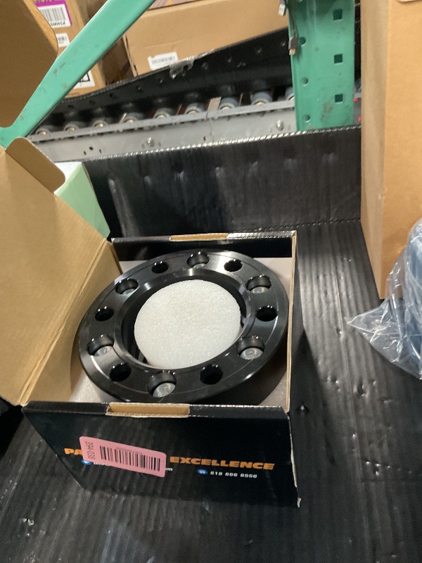 Photo 1 of (UNTESTED) KSP 6X5.5 Wheel Spacers Fit for Tacoma 4runner, 1.5 inches Forged Hub Centric Adapters Kits with Extended Open Lug Nuts fit 6 Lug Wheels Without Locking hub, Package of 4 (Black 6061 T6 Aluminum)