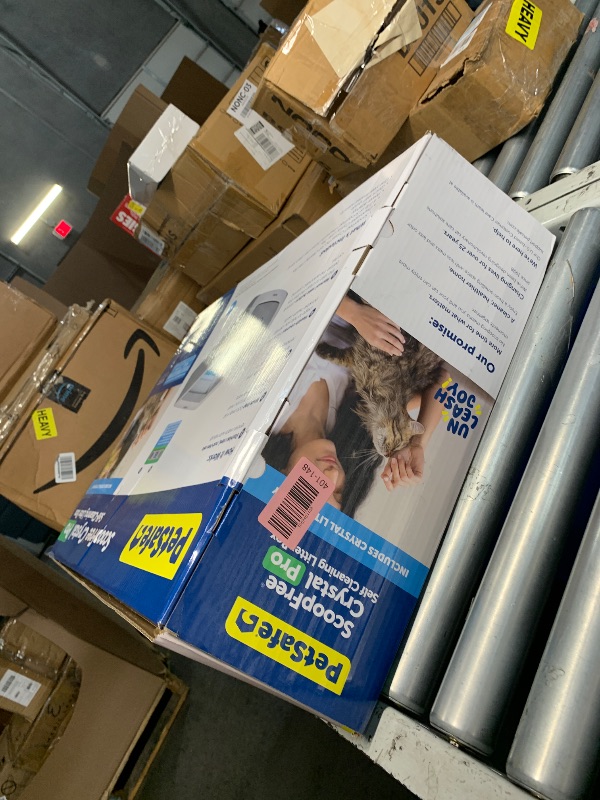Photo 1 of ***PARTS ONLY***PetSafe ScoopFree Crystal Pro Legacy Automatic Self-Cleaning Cat Litter Box – Includes 1 Disposable Crystal Litter Tray – Advanced Odor Control – Not Enclosed – Gray (PAL00-16805)