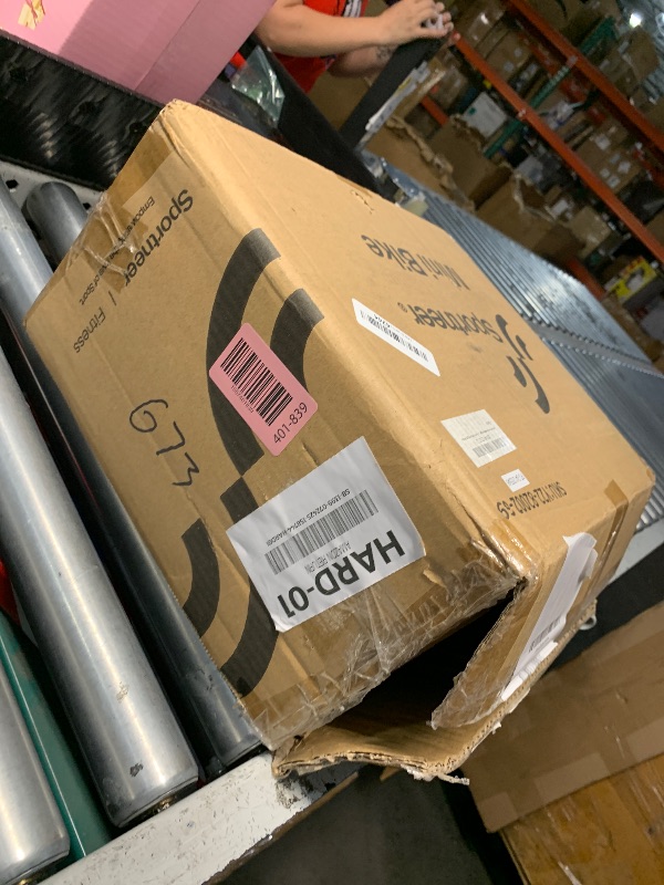 Photo 1 of ***(MISSING PEDALS)***Under Desk Bike Pedal Exerciser: Sportneer Mini Exercise Bike Portable Indoor Exercise Pedal Machine with LCD Display Arm & Leg Exercisers While Sitting for Home Office Bright White