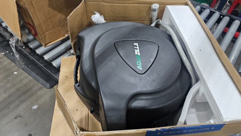 Photo 1 of ***PARTS ONLY***Giraffe Tools AW405/8MB Retractable Garden Hose Reel 5/8" x 90 ft PRO Metal Bracket, Heavy Duty, Any Length Lock Hose Reel, 90ft, Dark Grey