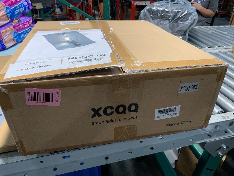 Photo 1 of (see all images) XCQQ Electric Bidet Toilet Seat Elongated, Heated Toilet Seat, Instant Warm Water, Warm Air Dryer, Rear Feminine and Oscillating Washing