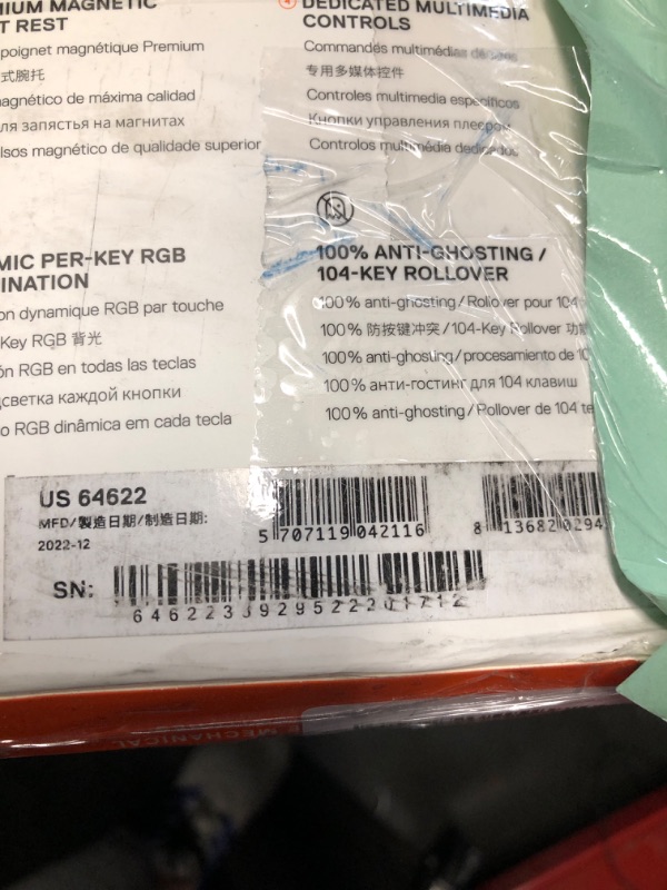 Photo 1 of ***DAMAGED - SEE NOTES/PICTURES***SteelSeries Apex Pro HyperMagnetic Gaming Keyboard — Adjustable Actuation — OLED Screen — RGB – USB Passthrough?