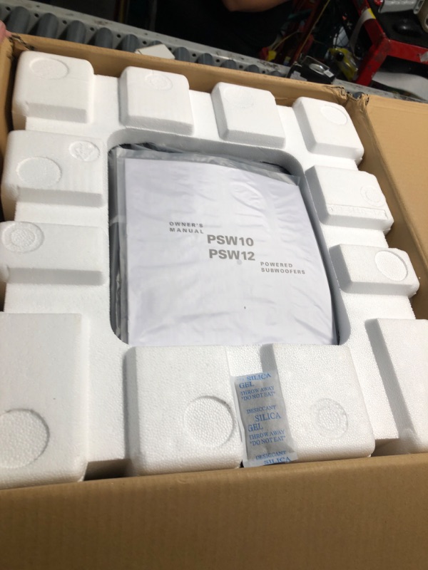 Photo 1 of ***(HEAVILY USED/ MINOR DAMAGE)***Polk Audio PSW10 10" Powered Subwoofer – Power Port Technology, Up to 100 Watts, Big Bass in Compact Design, Easy Setup with Home Theater Systems, Timbre-Matched with Monitor & T-Series Polk Speakers