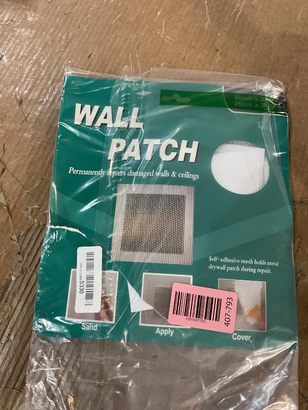 View 2 of Ranekie 14 Pack Drywall Repairs Patch, 4/6/8 Inch Drywall Repair Kit with Extended Self-Adhesive Mesh,Large Hole Patch Repair for Drywall,Heavy Duty Dry Wall Hole Repair Patch