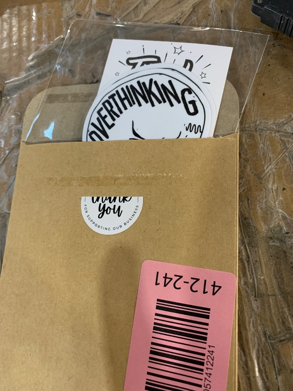 Photo 1 of (3PCs) Overthinking Funny Quotes Sticker, Mental Health Skeleton Stickers for Adults Teen Kids, Skull Waterproof Vinyl Stickers for Water Bottle Laptop Phone Case Kindle (3 Inches)