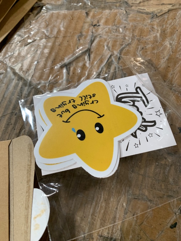 Photo 1 of (3PCs) Crying But Still Trying Motivation Sticker, Inspirational Star Stickers for Adults Teen Kids, Positive Waterproof Vinyl Stickers for Water Bottle Laptop Phone Case Kindle Scrapbook (3 Inches)