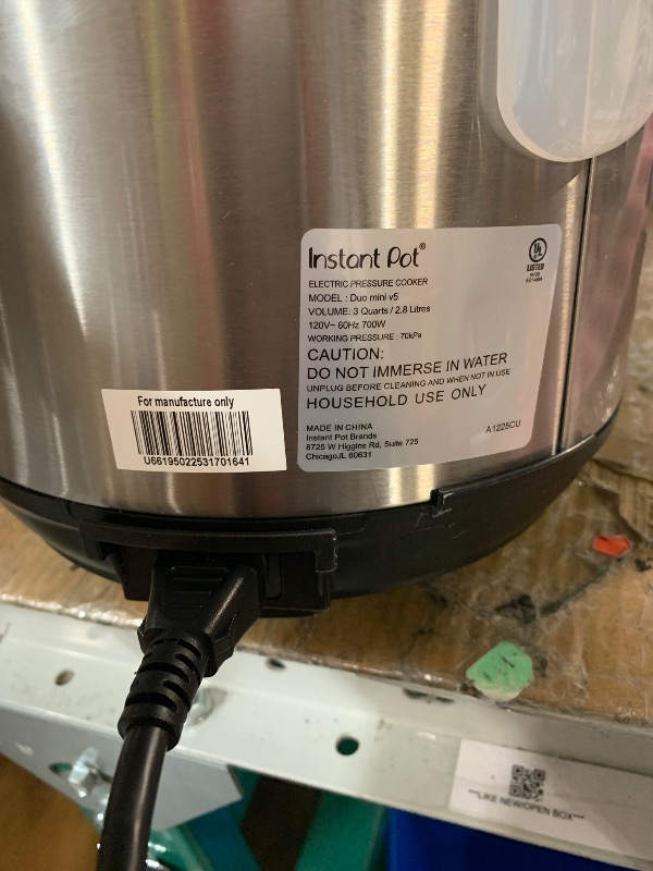 Photo 1 of (please see all images) Instant Pot Duo 7-in-1 Mini Electric Pressure Cooker, Slow Rice Cooker, Steamer