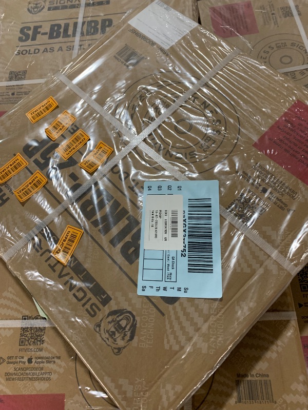 Photo 1 of ***FACTORY SEALED***
 2" Olympic Bumper Plate Weight Plates with Steel Hub, 25LB, Pair