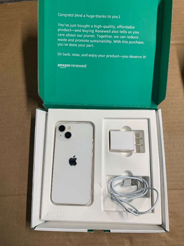 Photo 1 of ***********PHONE IS LOCKED BY CODE---FINAL SALE********
Apple iPhone 13, 128GB, Starlight -(Renewed Premium)