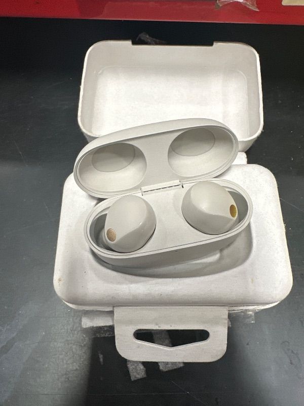 Photo 1 of *USED MISSING PIECES*Sony WF-1000XM5 The Best Truly Wireless Bluetooth Noise Canceling Earbuds & in-Ear Headphones with Alexa Built-in, Silver