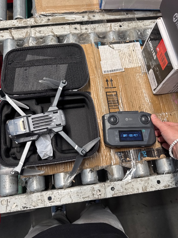 Photo 1 of (POWER TESTED) (UNABLE TO TEST FURTHER) Holy Stone GPS Drone with 4K UHD Camera for Adults Beginner; HS360S 249g Foldable FPV RC Quadcopter with 10000 Feet Control Range, Brushless Motor, Follow Me, Smart Return Home, 5G Transmission