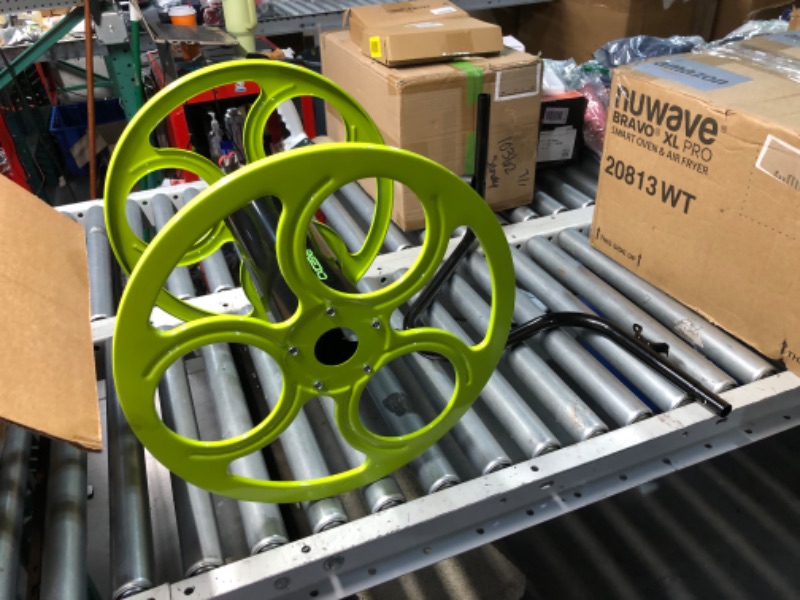 Photo 1 of ***DAMAGED - INCOMPLETE - SEE PICTURES***
Stainless Steel Garden Hose Reel Cart - Heavy Duty, 10" Rubber Wheels, Holds 400 Feet of 5/8" Hose, For Yard/Lawn