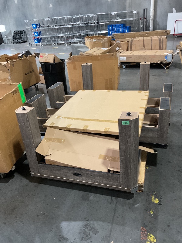 Photo 1 of ***need truck for pickup**.
Hathaway Newport 7 Foot Dining Pool Table Combo with Game Accessories, & 2 Benches – Multifunctional Billiards Table with Ping Pong & Dining Top - Rustic Gray Finish, Blue Felt, Chrome Accents