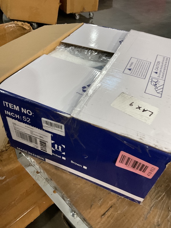 Photo 1 of (missing pieces) (sold for parts) Ayaoty Ceiling Fans with Lights, 52 inch Low Profile Ceiling Fan with Light and Remote Control, Flush Mount, Reversible Motor