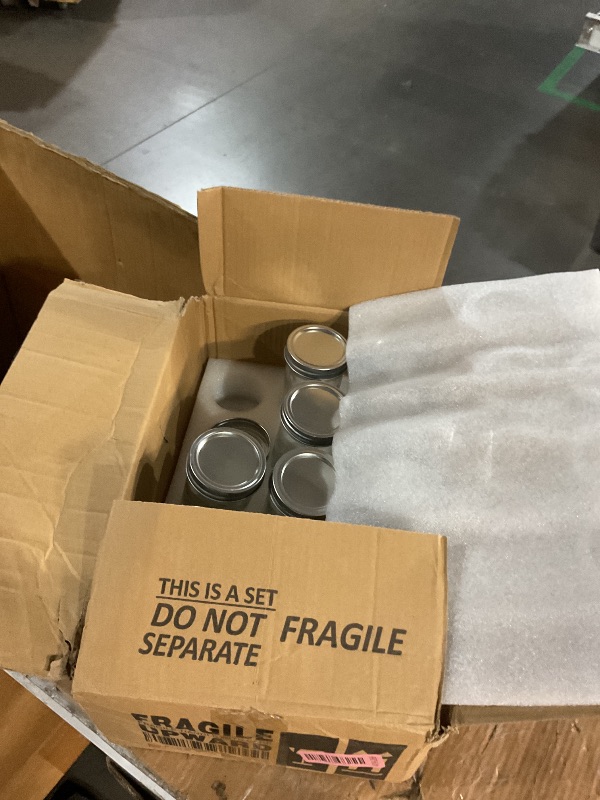 Photo 1 of (used)(missing pieces)(see images) VERONES Mason Jars 12 OZ, 15 pcs Canning Jars Jelly Jars With Regular Lids, Ideal for Jam, Honey, Wedding Favors, Shower Favors