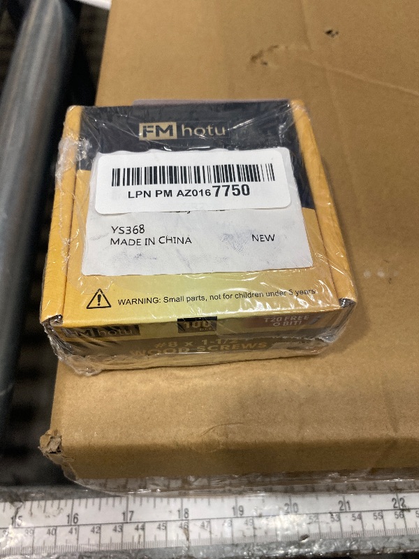 Photo 1 of #8 x1-1/2 Deck Screws, 100Pcs Star Drive Wood Screws, Rust Resistant Timber Screws for Timber/Log/Landscaping Wood, T20 Star Bit Included, Gold