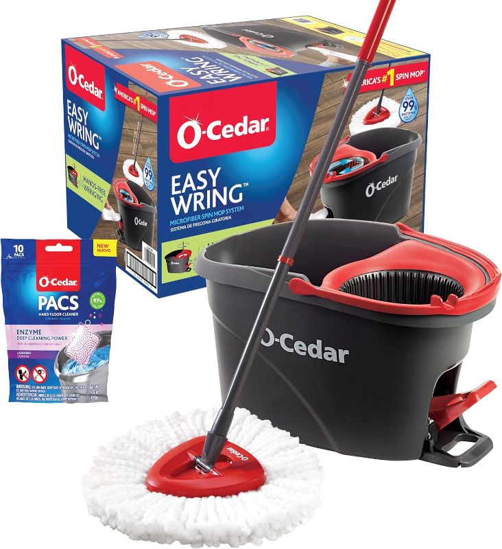 Photo 1 of 
O-Cedar EasyWring Microfiber Spin Mop and Bucket Cleaning System