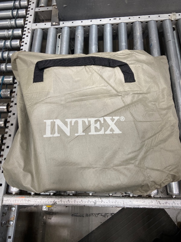 Photo 1 of 
Intex Queen Dura-Beam Comfort Plush High-Rise Inflatable Air Mattress with Built in Pump for Travel and Camping, 600lb Weight Capacity