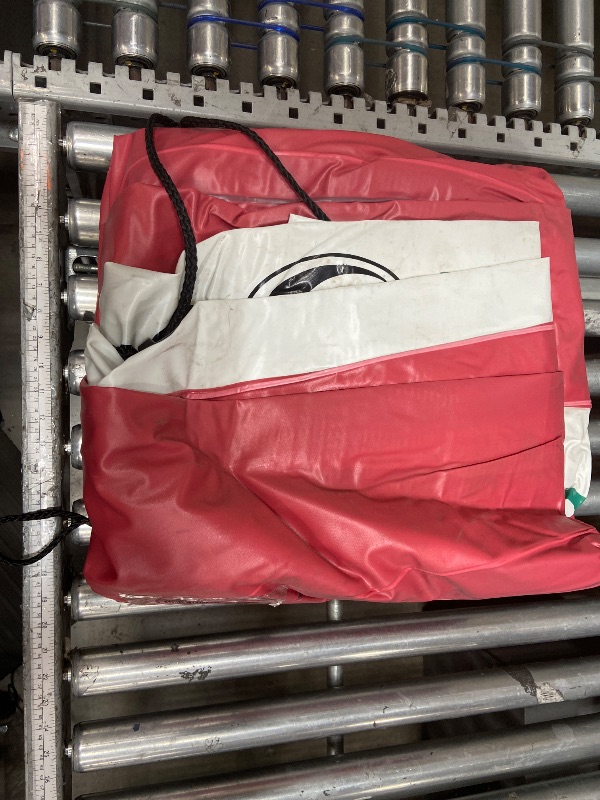 Photo 1 of (used, out of packaging, unknown function) SOLSTICE Inflatable Boat for Lakes, Rivers & Beaches – Heavy-Duty Raft with Swivel Oar Locks, Rod Holders & Inflatable Seats – Voyager, Fishing, 4-Person, Brown, 8'6"