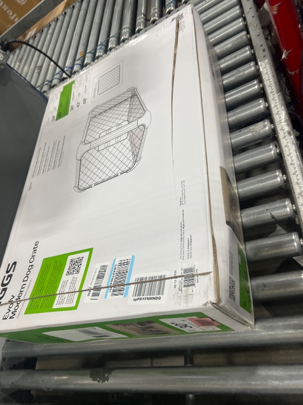 Photo 1 of ***************MISSING PARTS***************
DIGGS Evolv Dog Crate - Slim, Durable Dog Kennel with Removable Ceiling Panel and Modular Design - Safe, Stylish, and Convenient (Ash, Medium)