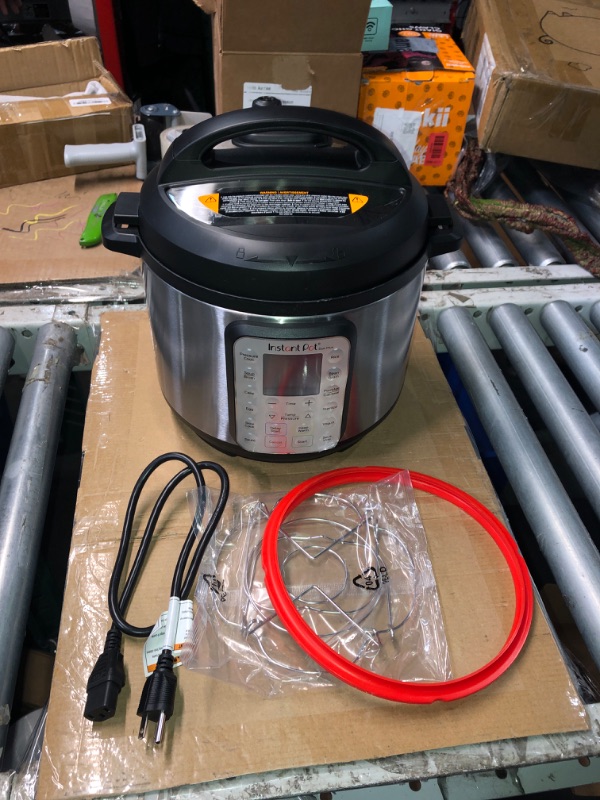 Photo 1 of ***DAMAGES SHOWN***(READ NOTES)
Instant Pot Duo Plus 9-in-1 Multicooker, Pressure Cooker, Slow Cook, Rice Maker, Steamer, Sauté, Yogurt, Warmer & Sterilizer, Includes App With Over 800 Recipes, Stainless Steel, 6 Quarts